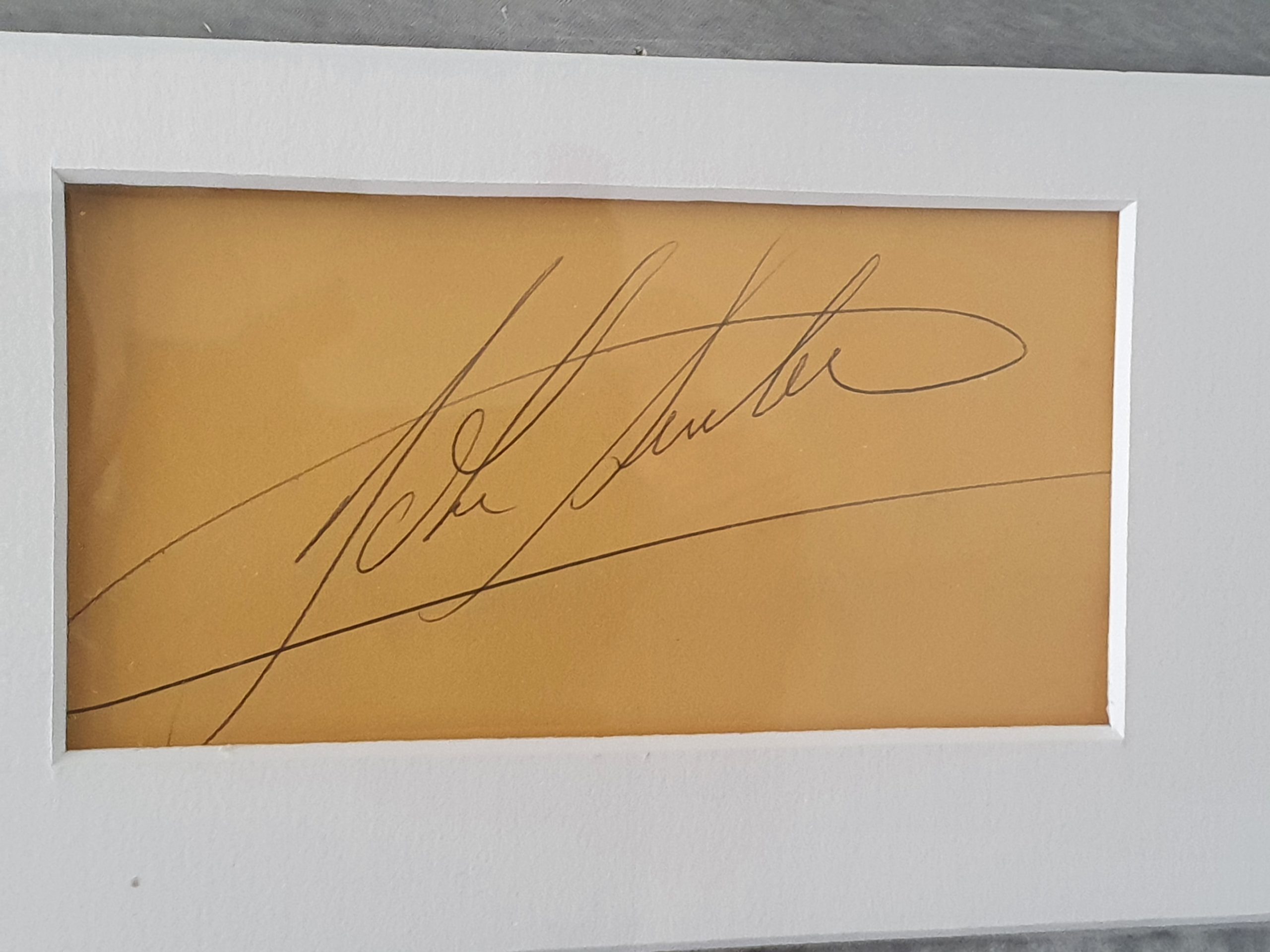 Jim Clark, Jack Brabham, John Surtees, Graham Hill autographs, signed display - Image 8