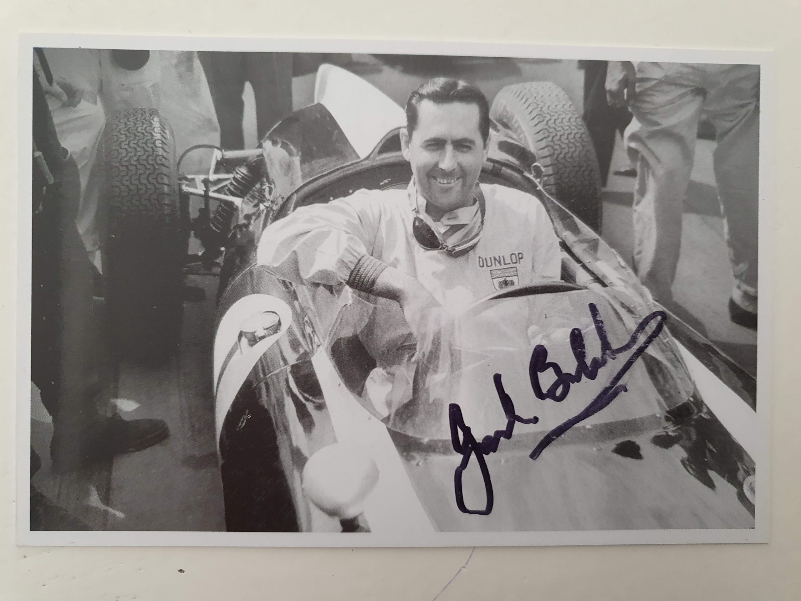 Jack Brabham signed photo