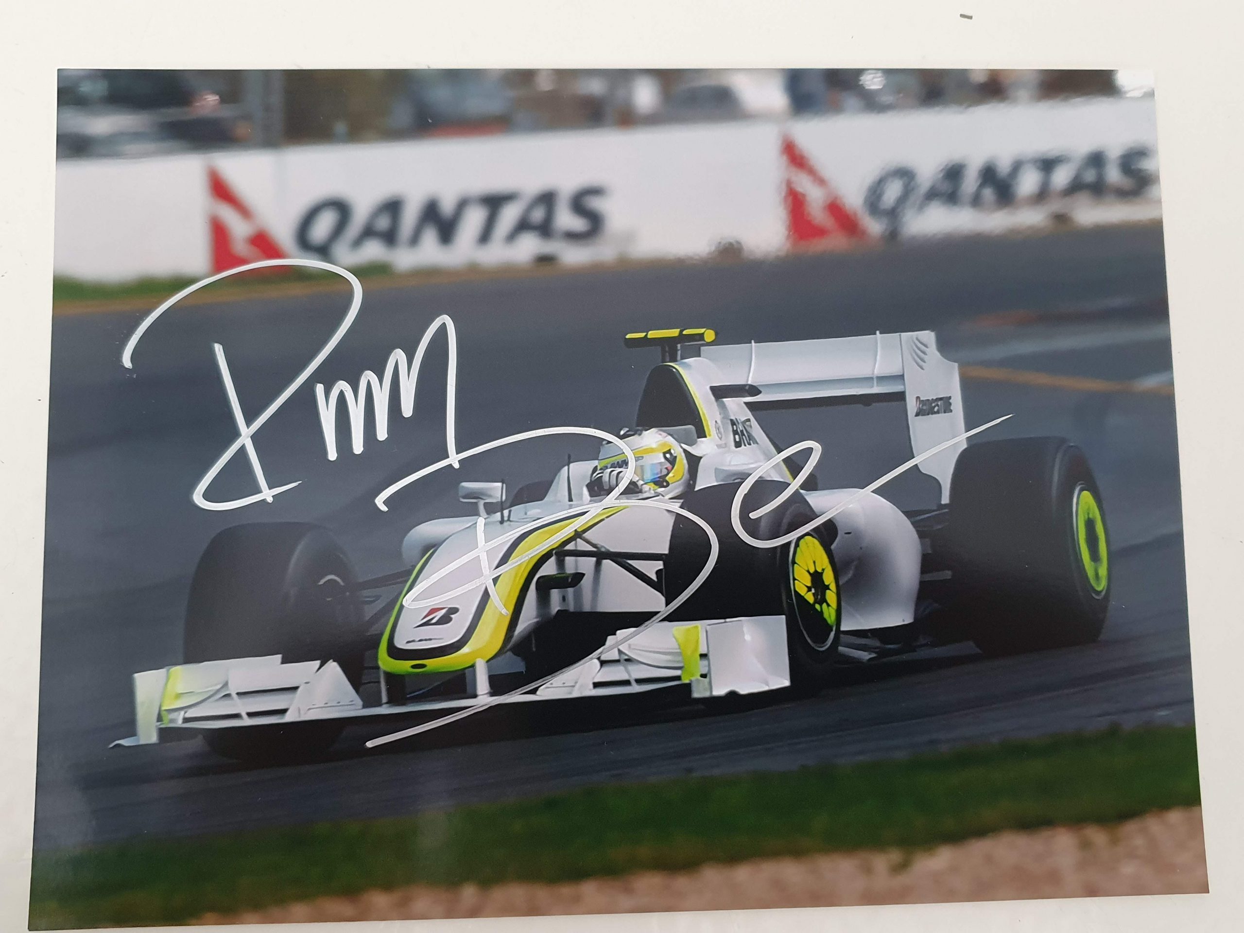 Rubens Barrichello signed photo, BrawnGP