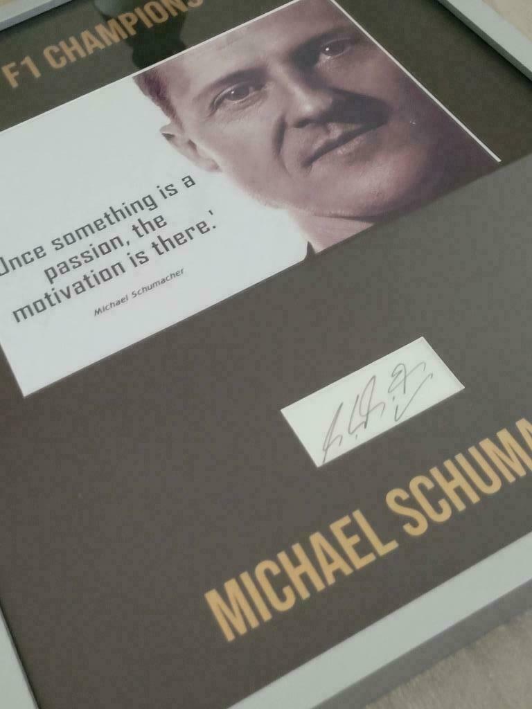 Michael Schumacher signature, framed composition - Image 4