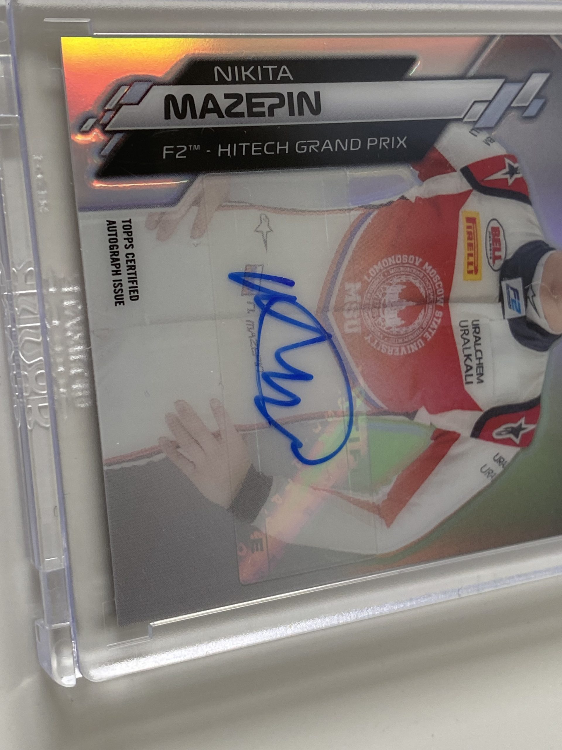 Nikita Mazepin Topps 2020 Chrome card, autograph - Image 4