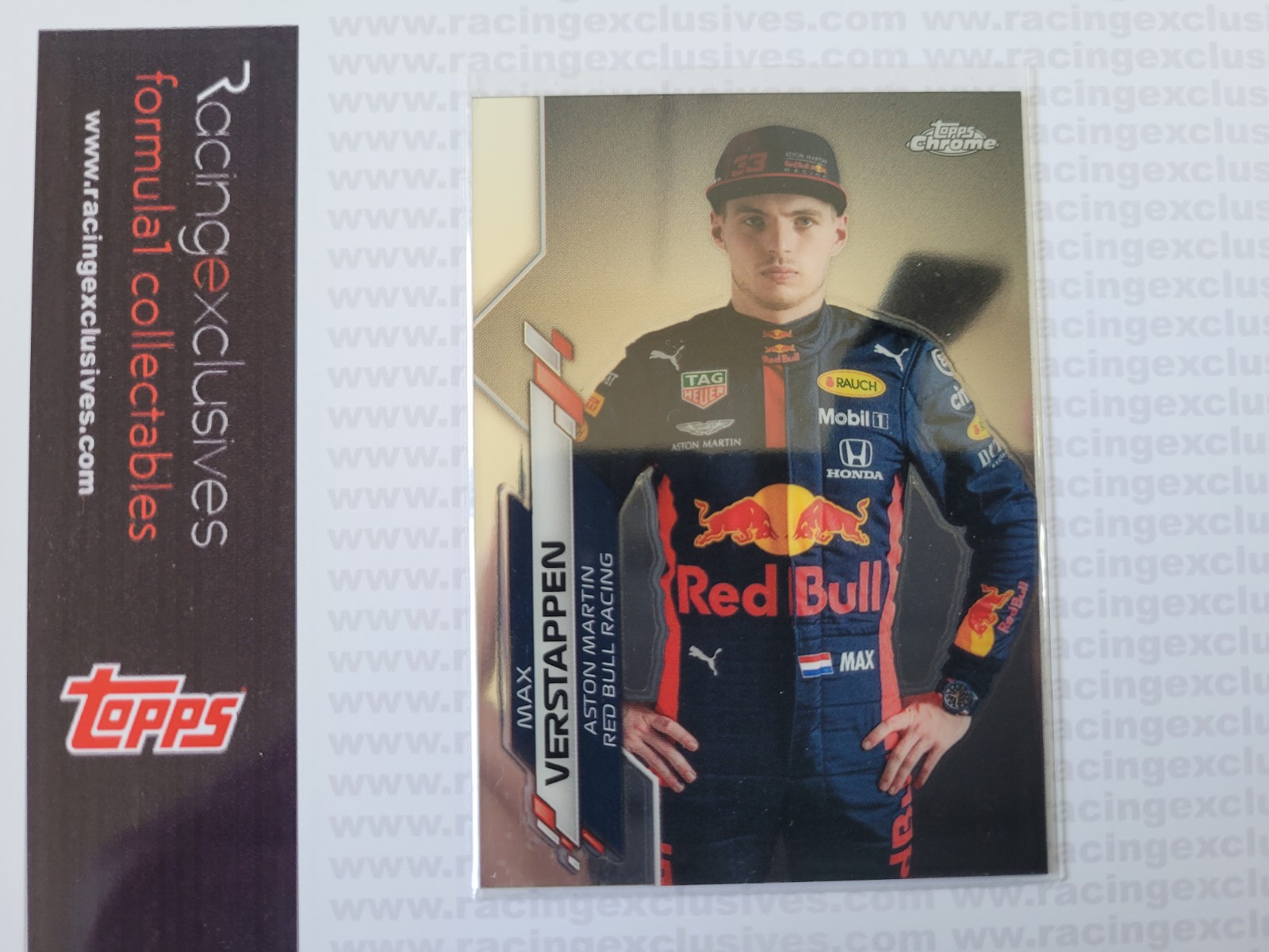 Max Verstappen – 2020 Topps F1 Chrome – Portrait #6 Rookie card