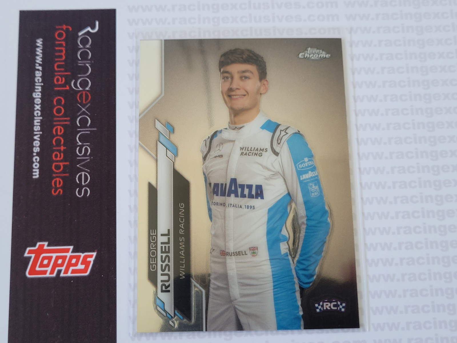 George Russell – 2020 Topps F1 Chrome – Portrait #19 Rookie card