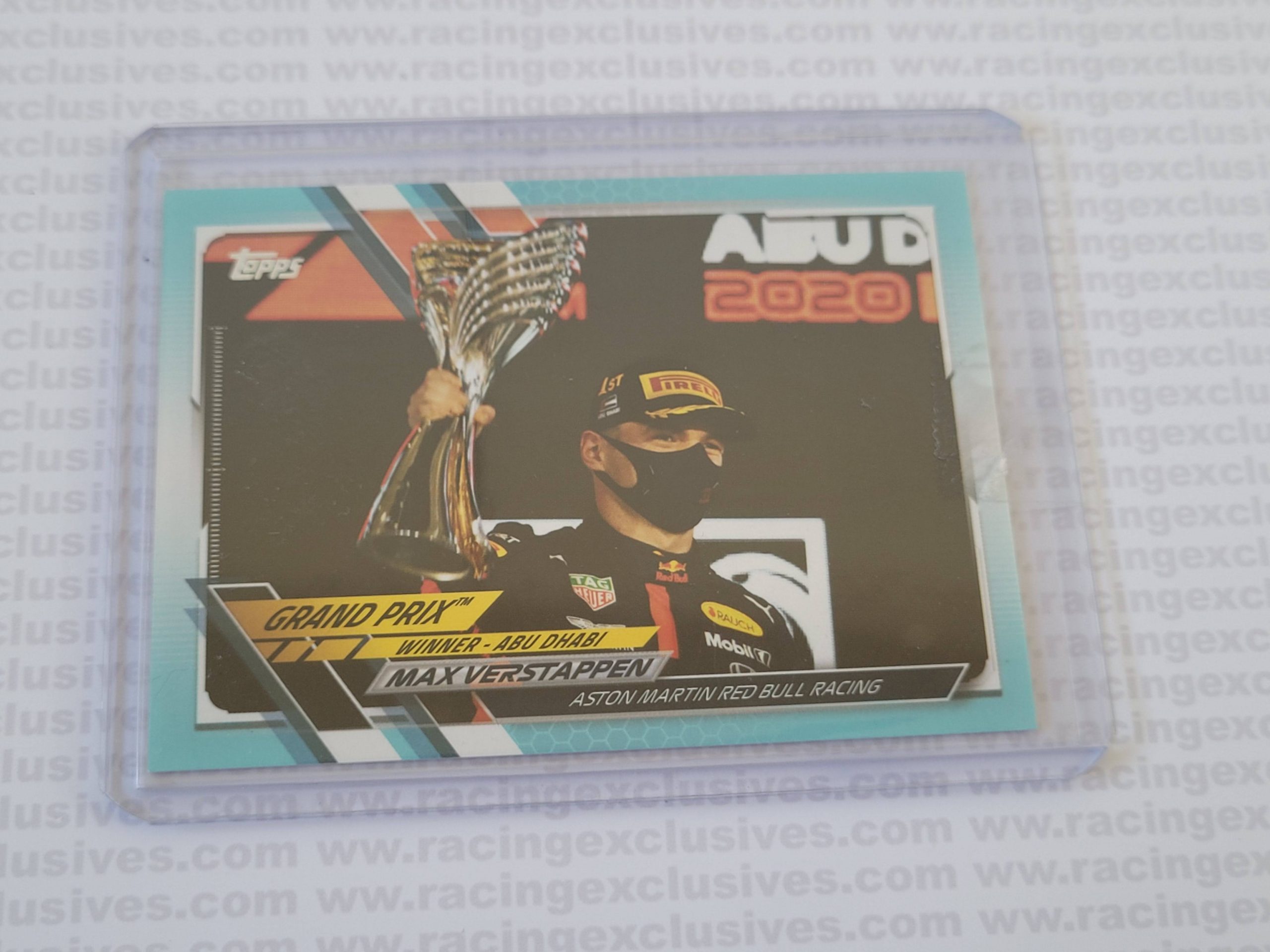 Max Verstappen – 2021 Topps F1 Flagship – #154 107/199 Aqua