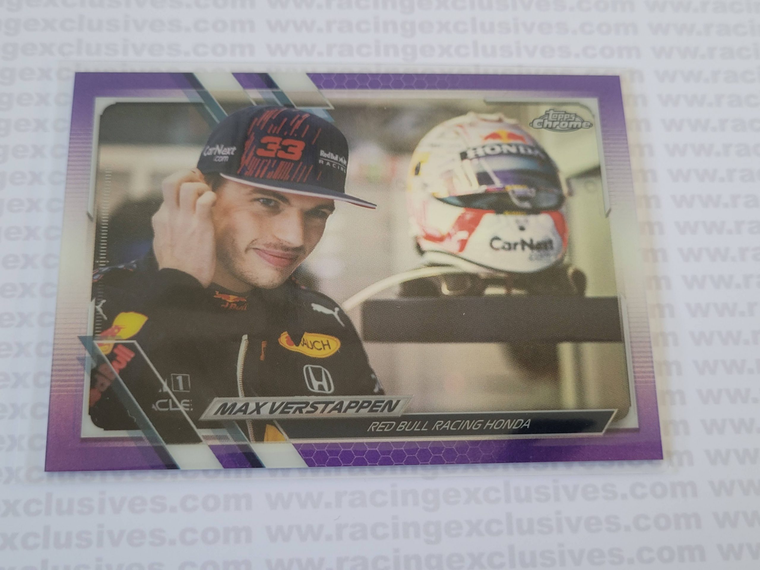 Max Verstappen – 2021 Topps F1 Chrome – #43 229/399 Purple