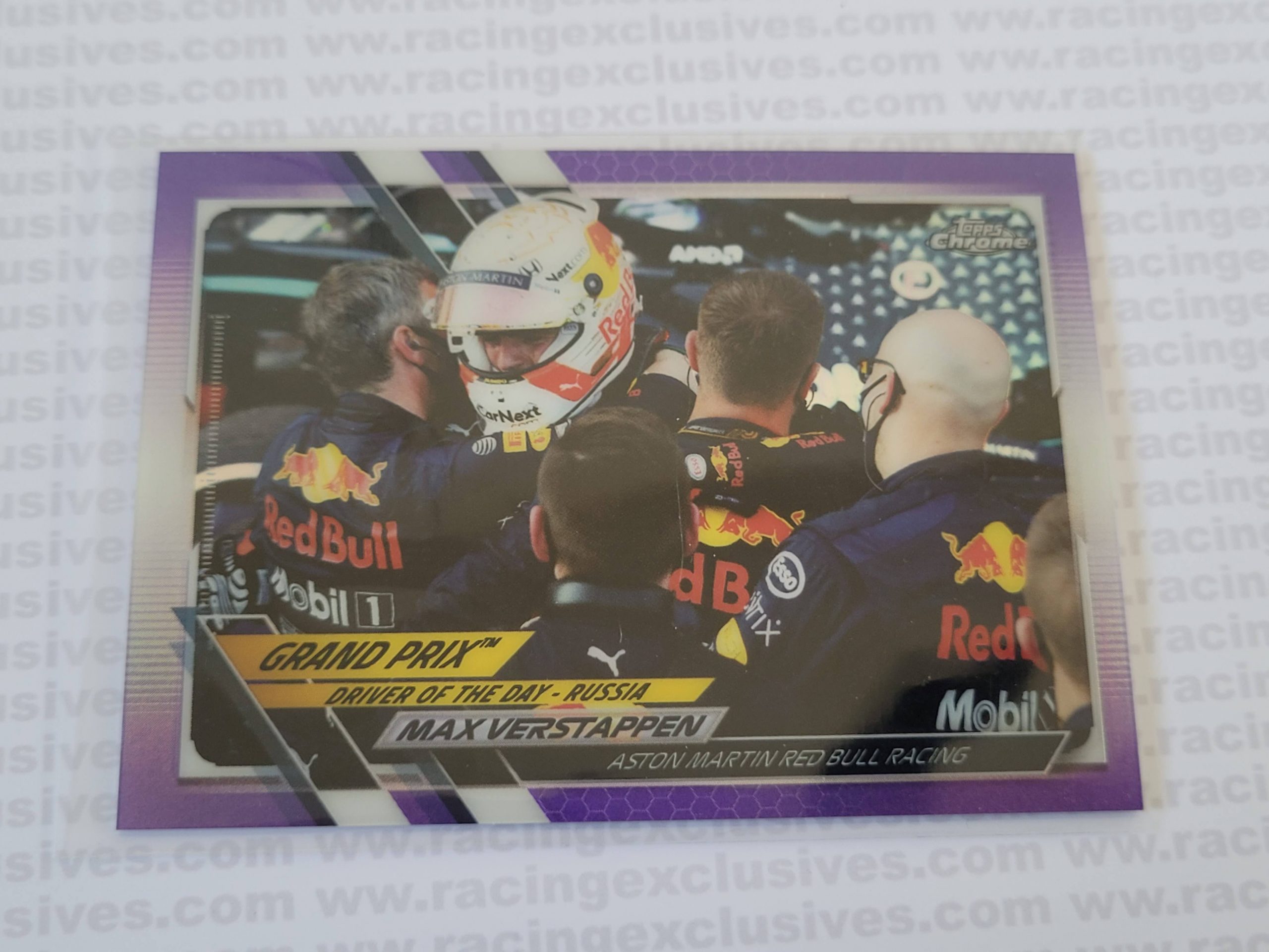 Max Verstappen – 2021 Topps F1 Chrome – #161 348/399 Purple