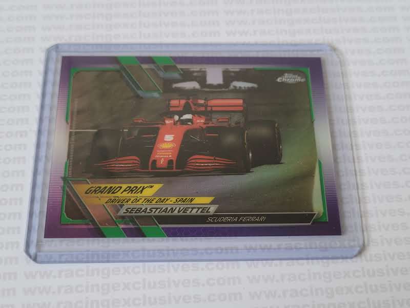 Sebastian Vettel – 2021 Topps F1 Chrome – #165 Purple