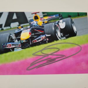 David Coulthard signed photo, Red Bull F1