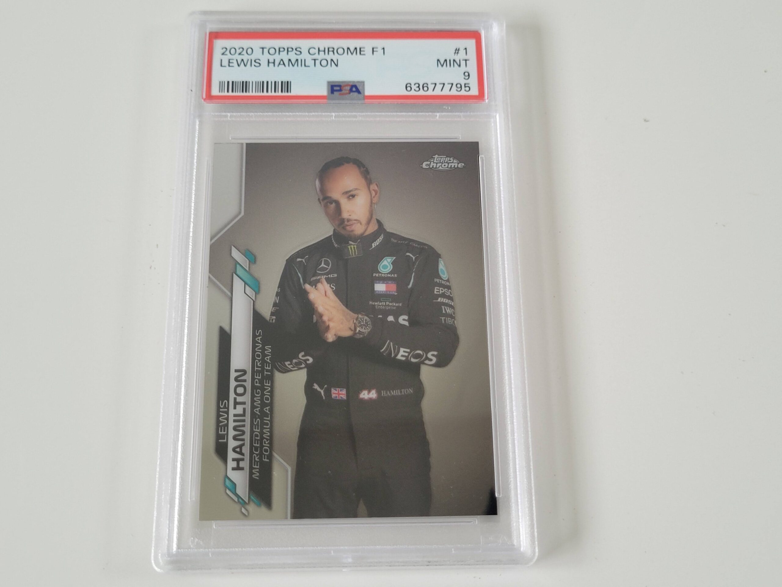 Topss F1 Chrome 2020, Lewis Hamilton portrait, #1, PSA9