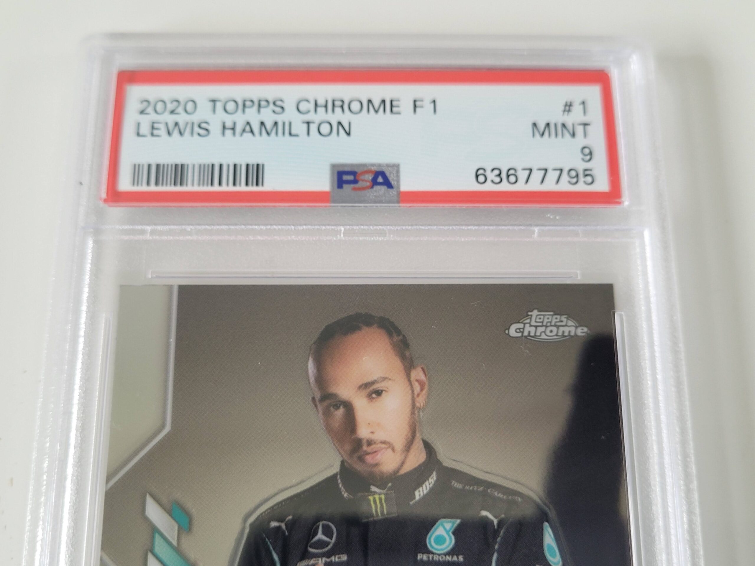 Topss F1 Chrome 2020, Lewis Hamilton portrait, #1, PSA9 - Image 3