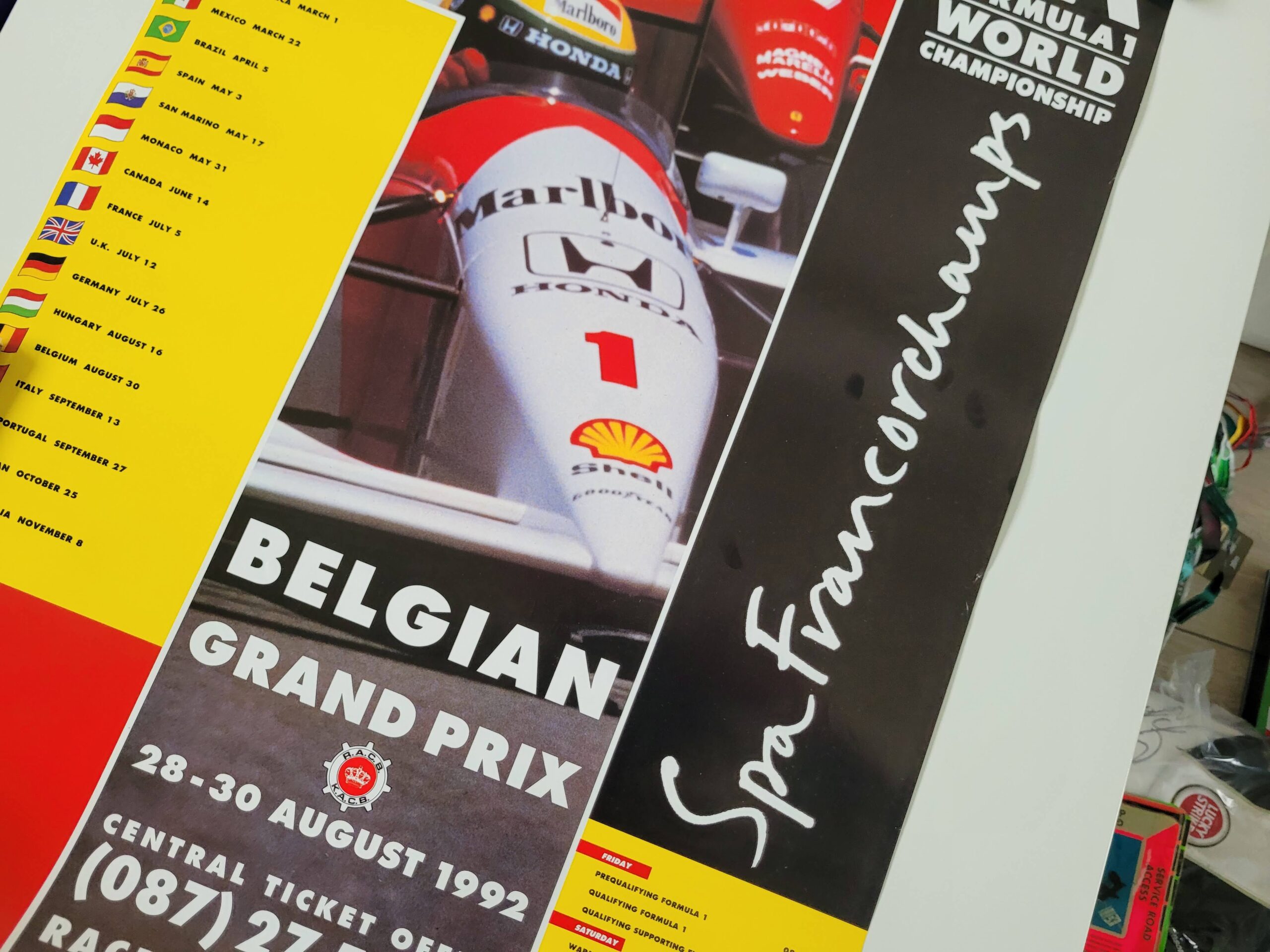 Belgian GP 2022 race poster, Michael Schumacher first win