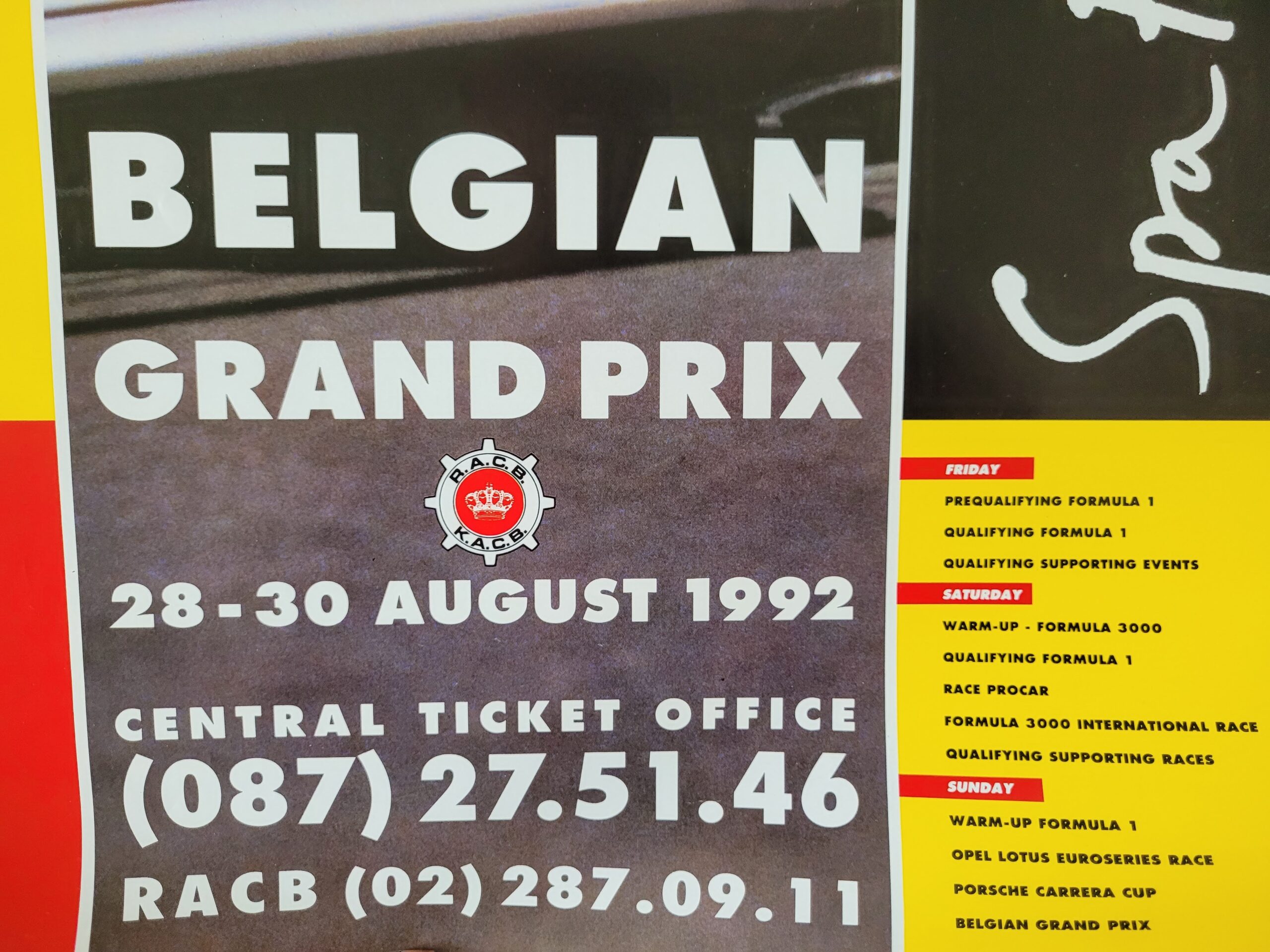 Belgian GP 2022 race poster, Michael Schumacher first win - Image 3