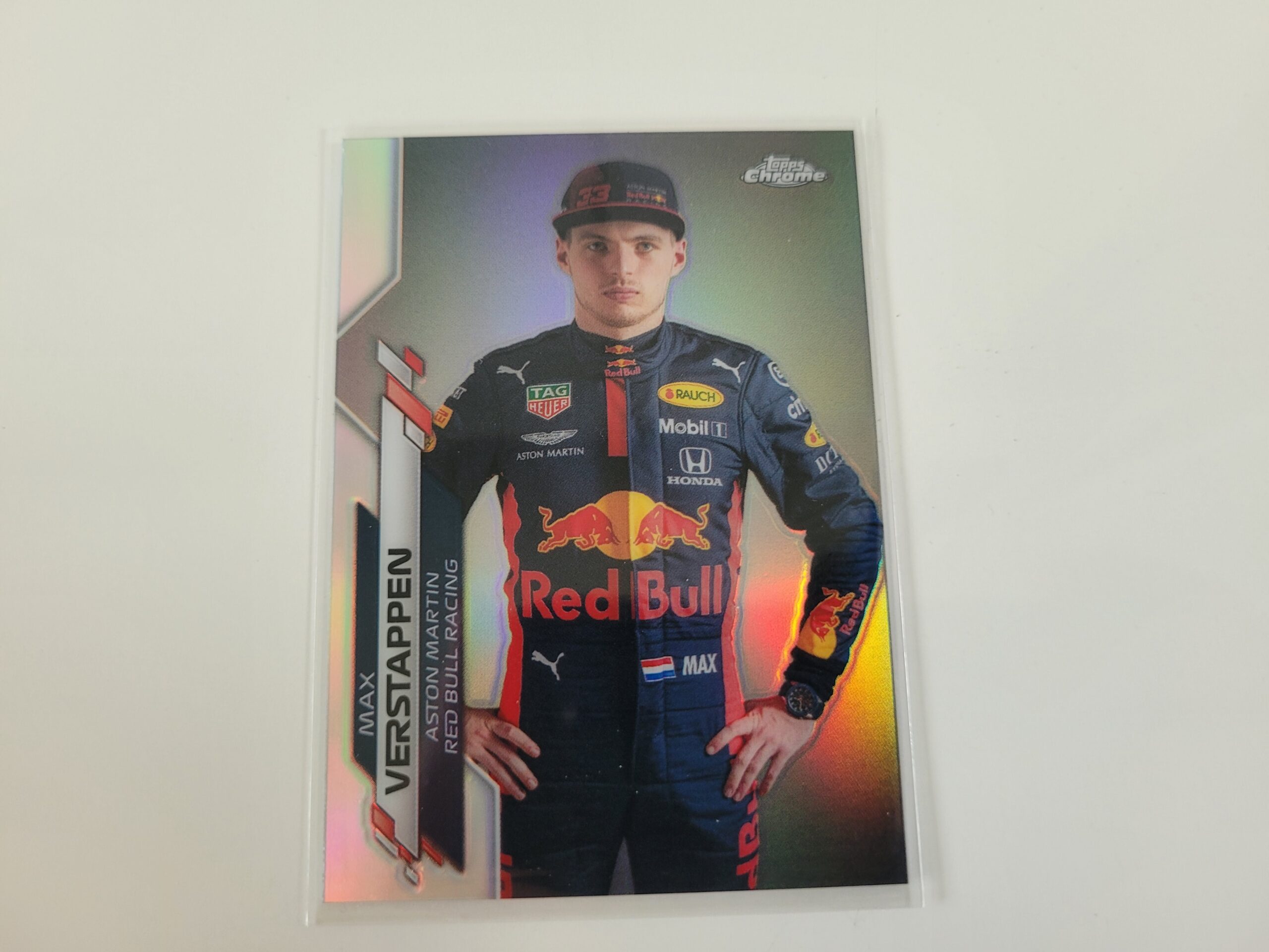 Max Verstappen – 2020 Topps F1 Chrome – Portrait #6 Refractor Rookie card - Image 3