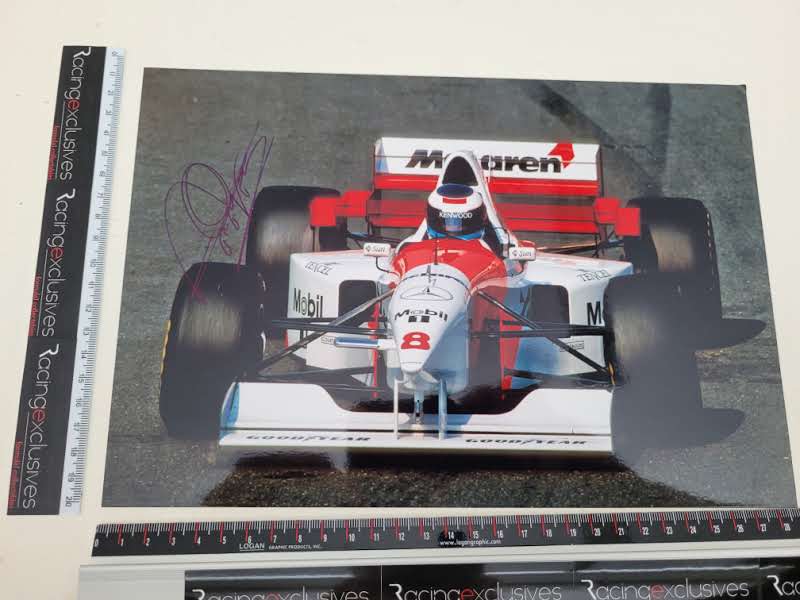 Mika Hakkinen signed photo, McLaren F1, 30x20cm - Image 3