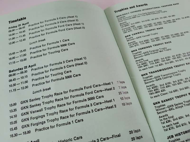 1972 Silverstone race program, signed by Graham Hill, Fittipaldi, Beutller and others - Image 4