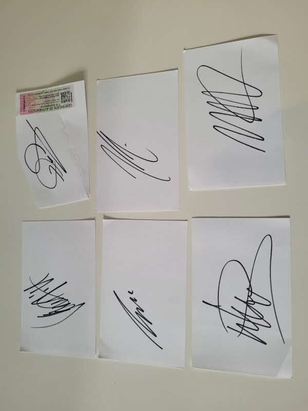 F1 World Champions signed cards, Verstappen, Lauda, Hill, Raikkonen, Mansell - Image 3