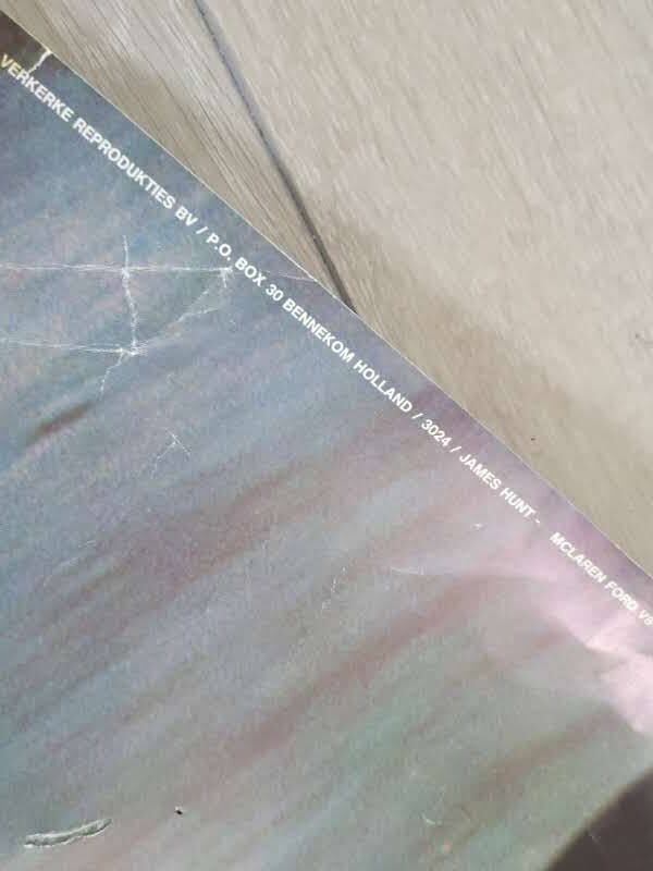 James Hunt signed vintage poster, McLaren - Image 4