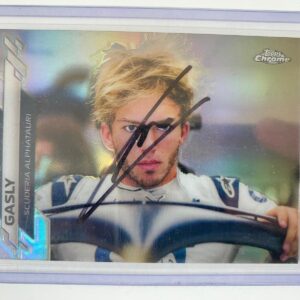 Pierre Gasly signed Topps F1 2020 card