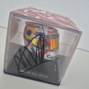 Max Verstappen signed helmet, 1/4 scale, Dutch GP 2022, RedBull F1