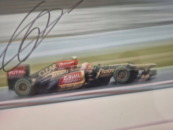 Romain Grosjean signed photo. Lotus F1