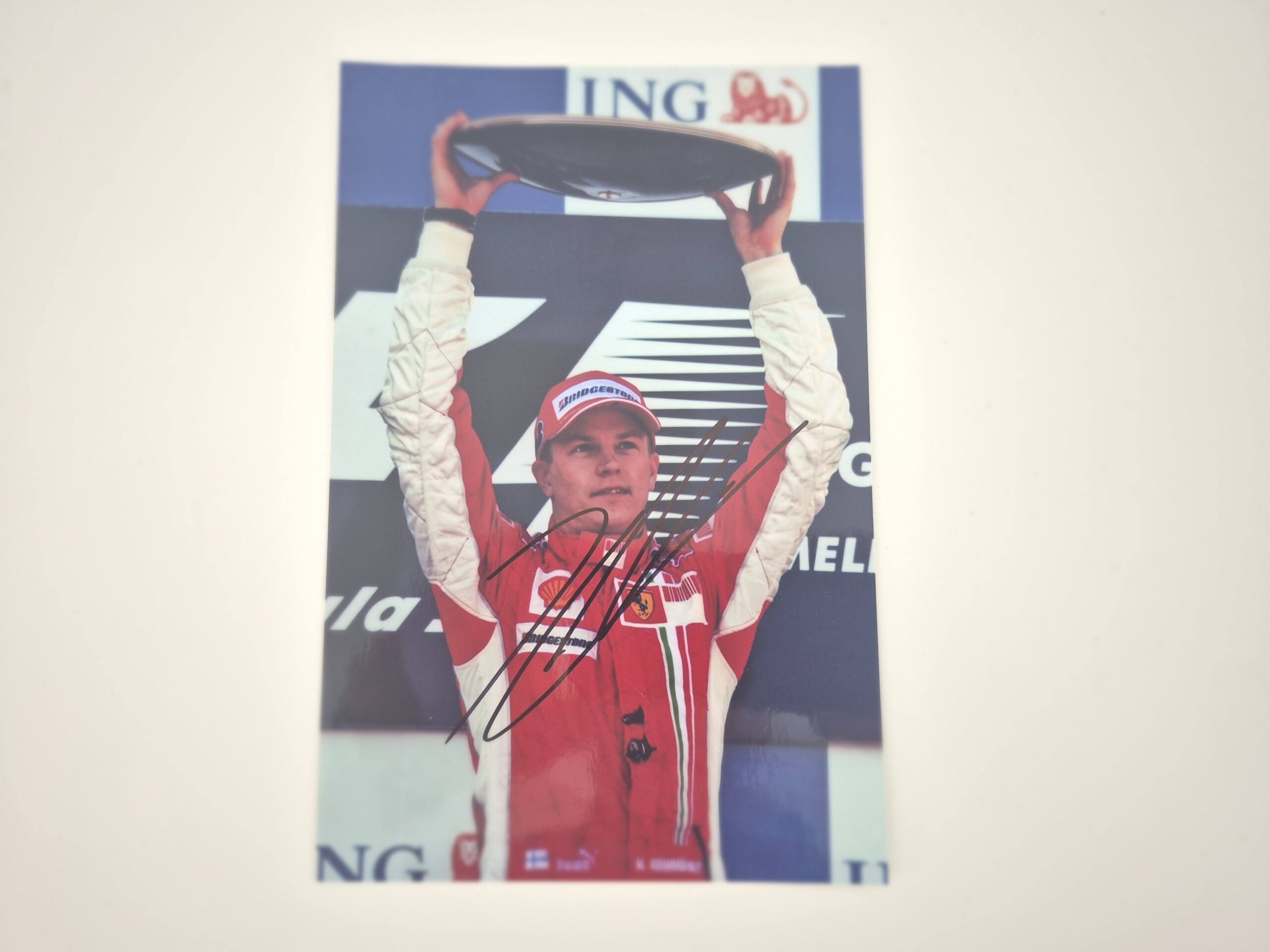 Kimi Raikkonen signed photo