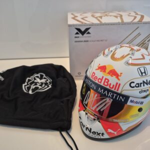 Max Verstappen signed helmet, 1/2 scale, 2020 season, RedBull F1