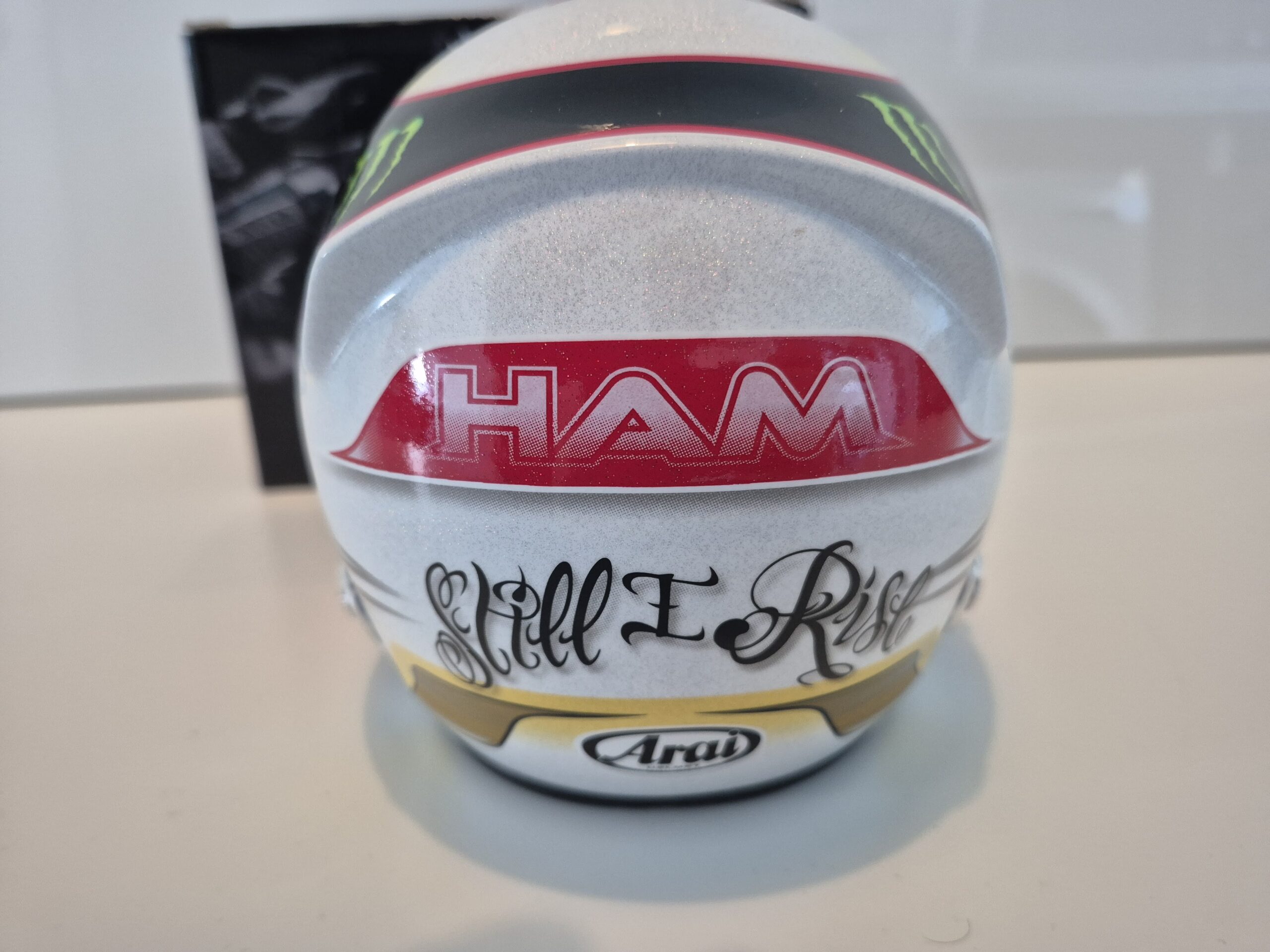 Lewis Hamilton signed helmet, season 2014, 1/2 scale, Mercedes F1 - Image 4