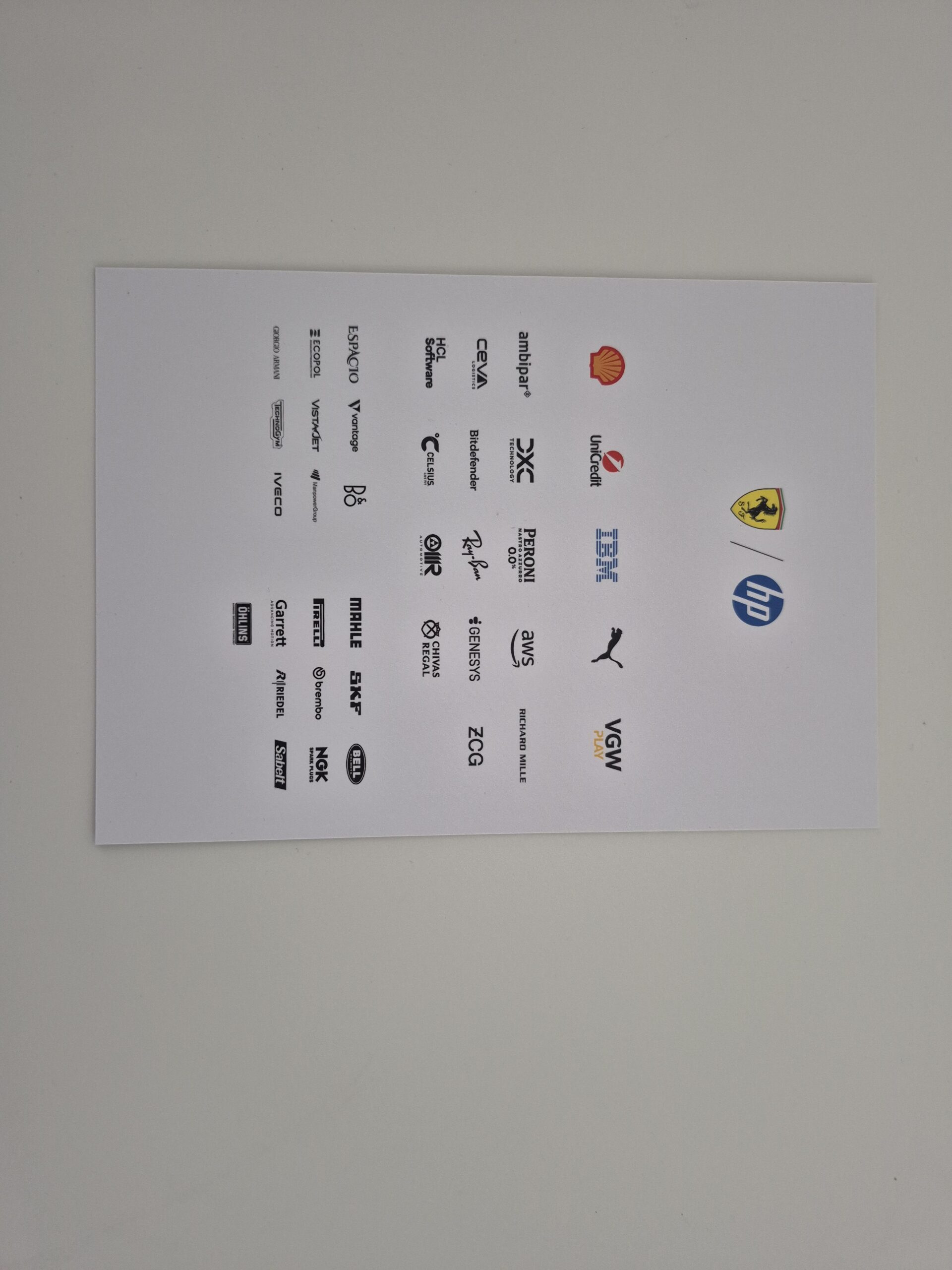 Lewis Hamilton hand signed driver card, Ferrari F1, 2025 - Image 4