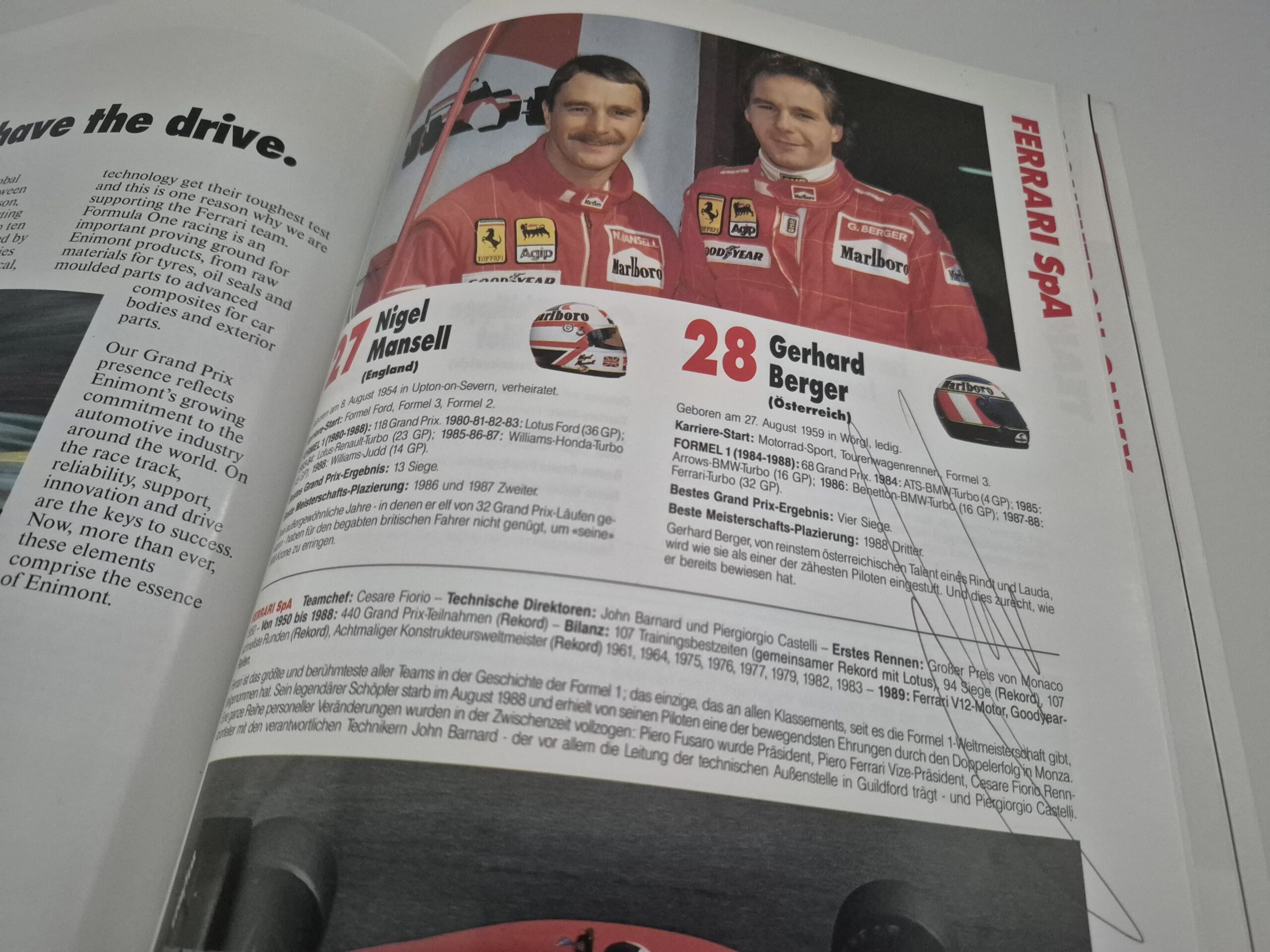 1989 German GP Race Program – Signed by Ayrton Senna & Alain Prost + Others - Image 7