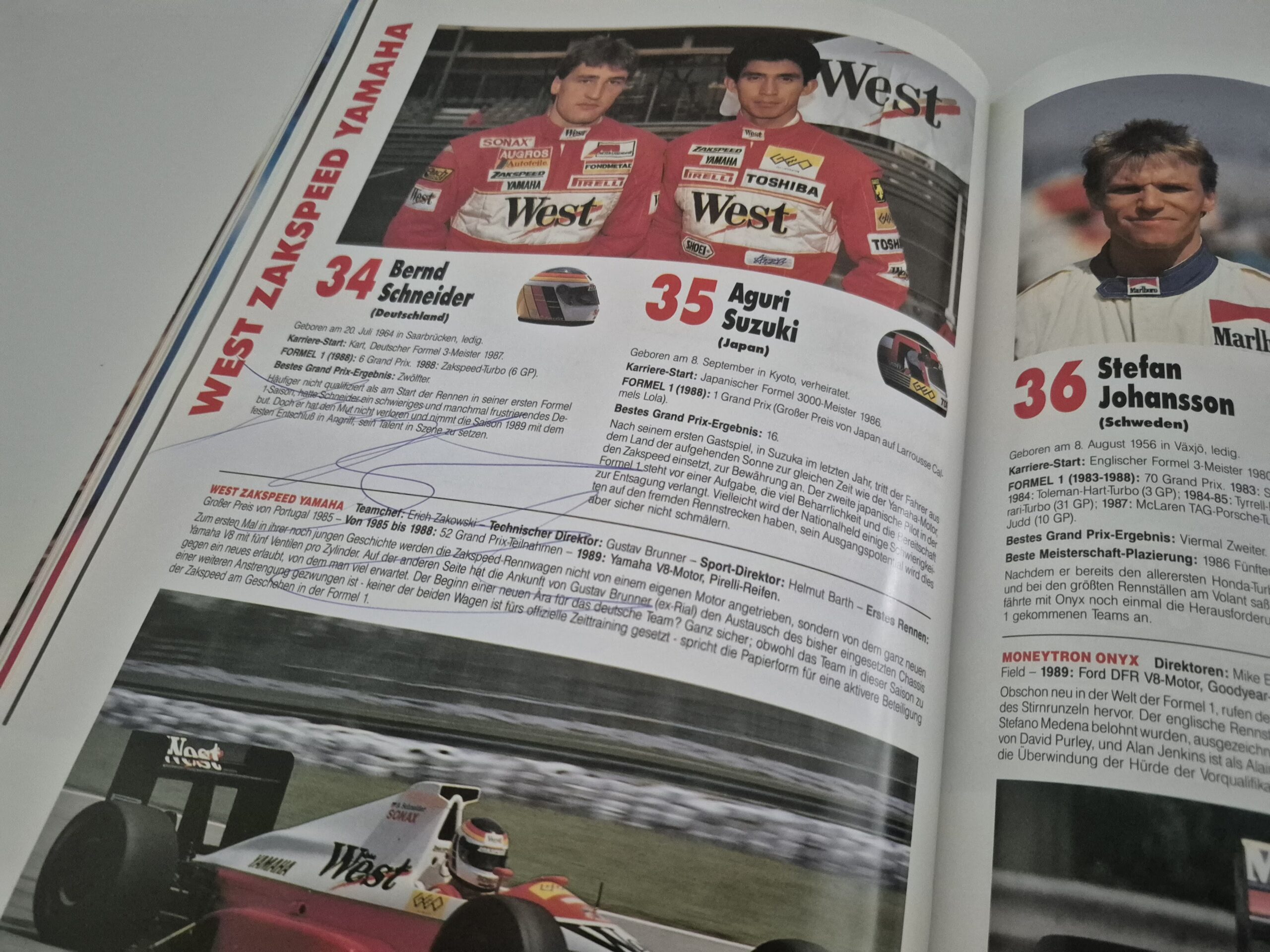 1989 German GP Race Program – Signed by Ayrton Senna & Alain Prost + Others - Image 8