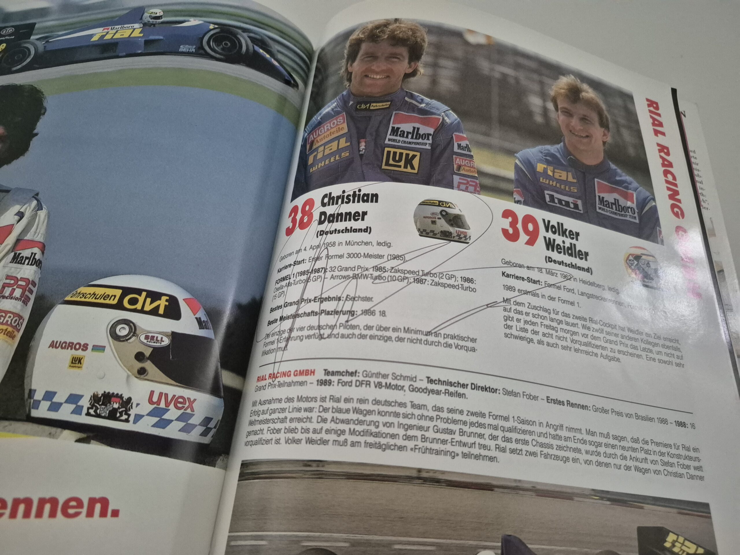 1989 German GP Race Program – Signed by Ayrton Senna & Alain Prost + Others - Image 9