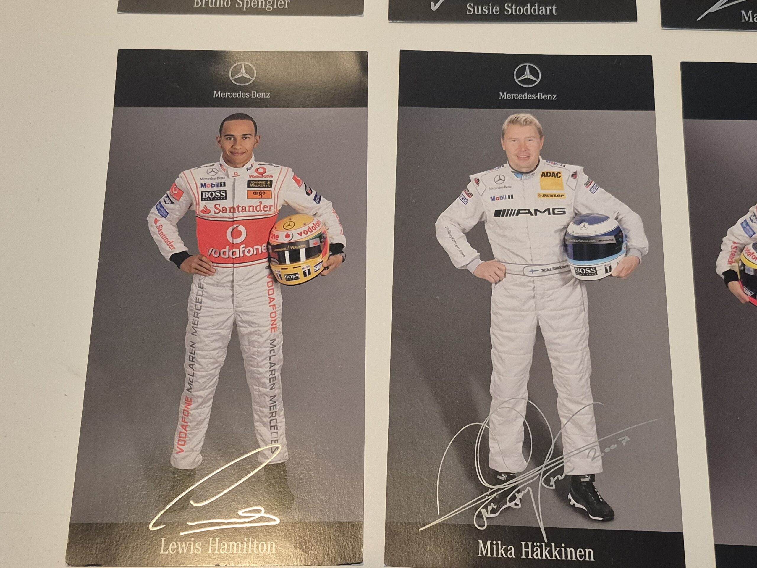 Lot of Mercedes driver cards, including Lewis Hamilton and Hakkinen - Image 4