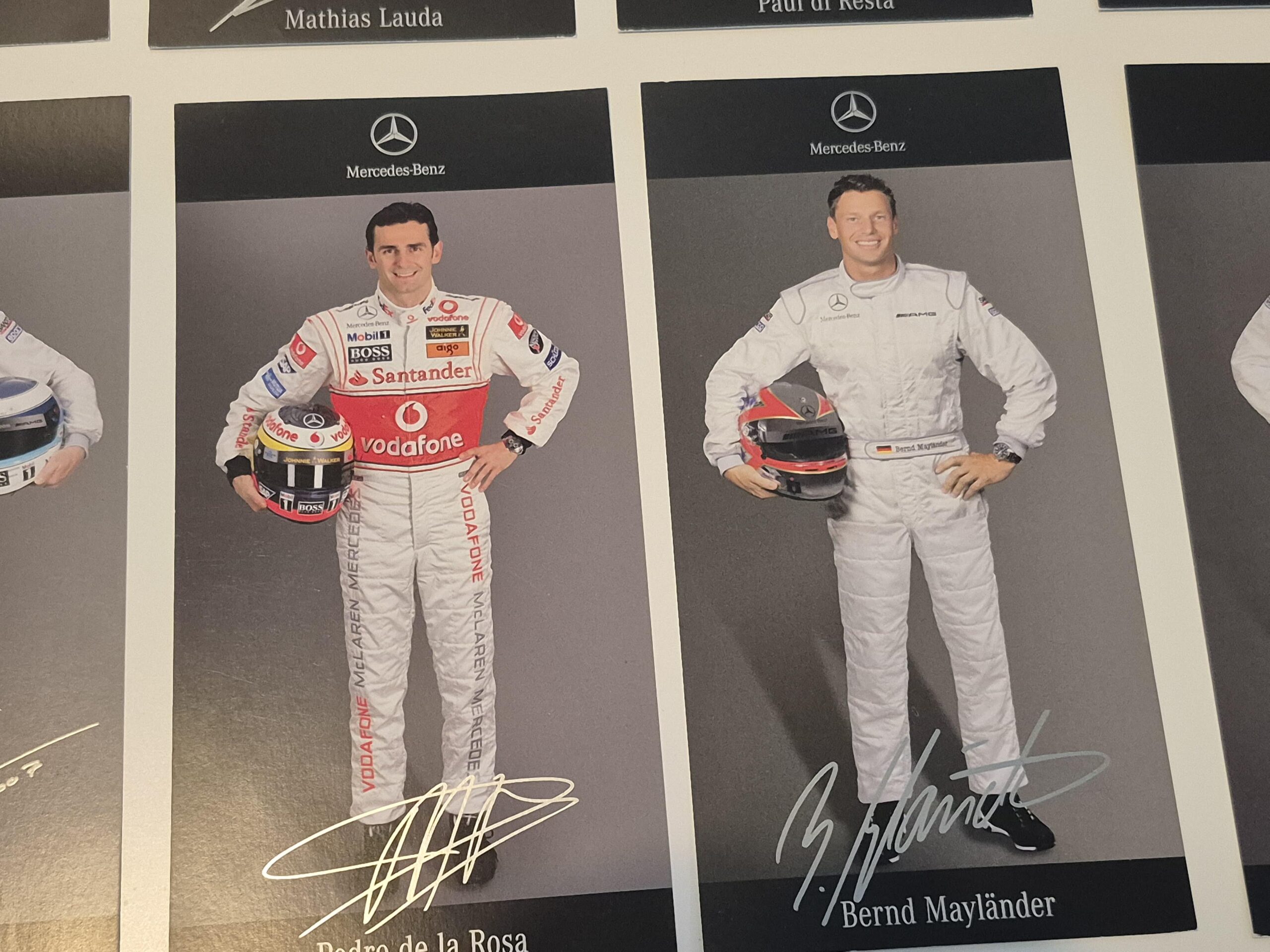 Lot of Mercedes driver cards, including Lewis Hamilton and Hakkinen - Image 5