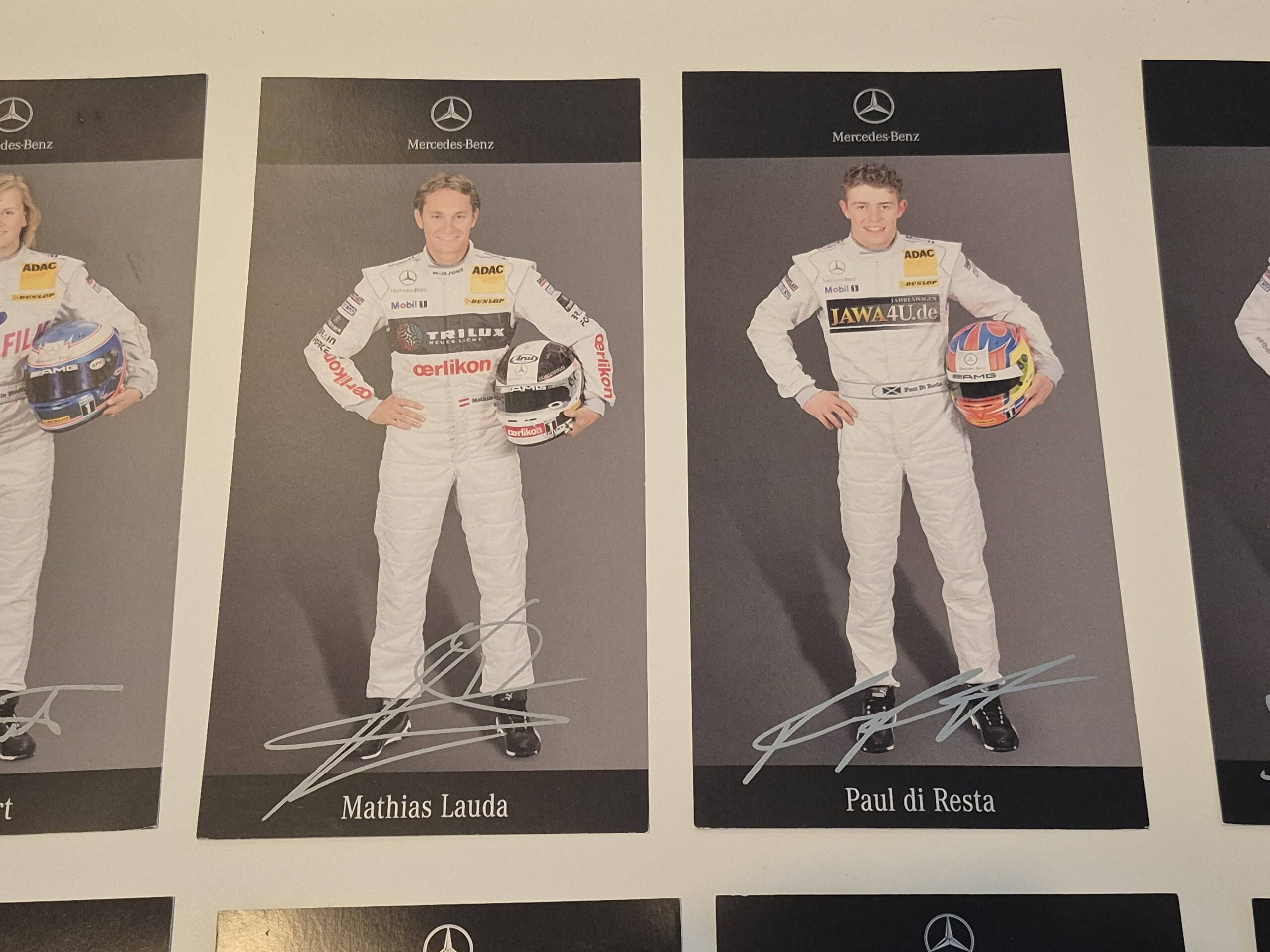 Lot of Mercedes driver cards, including Lewis Hamilton and Hakkinen - Image 8