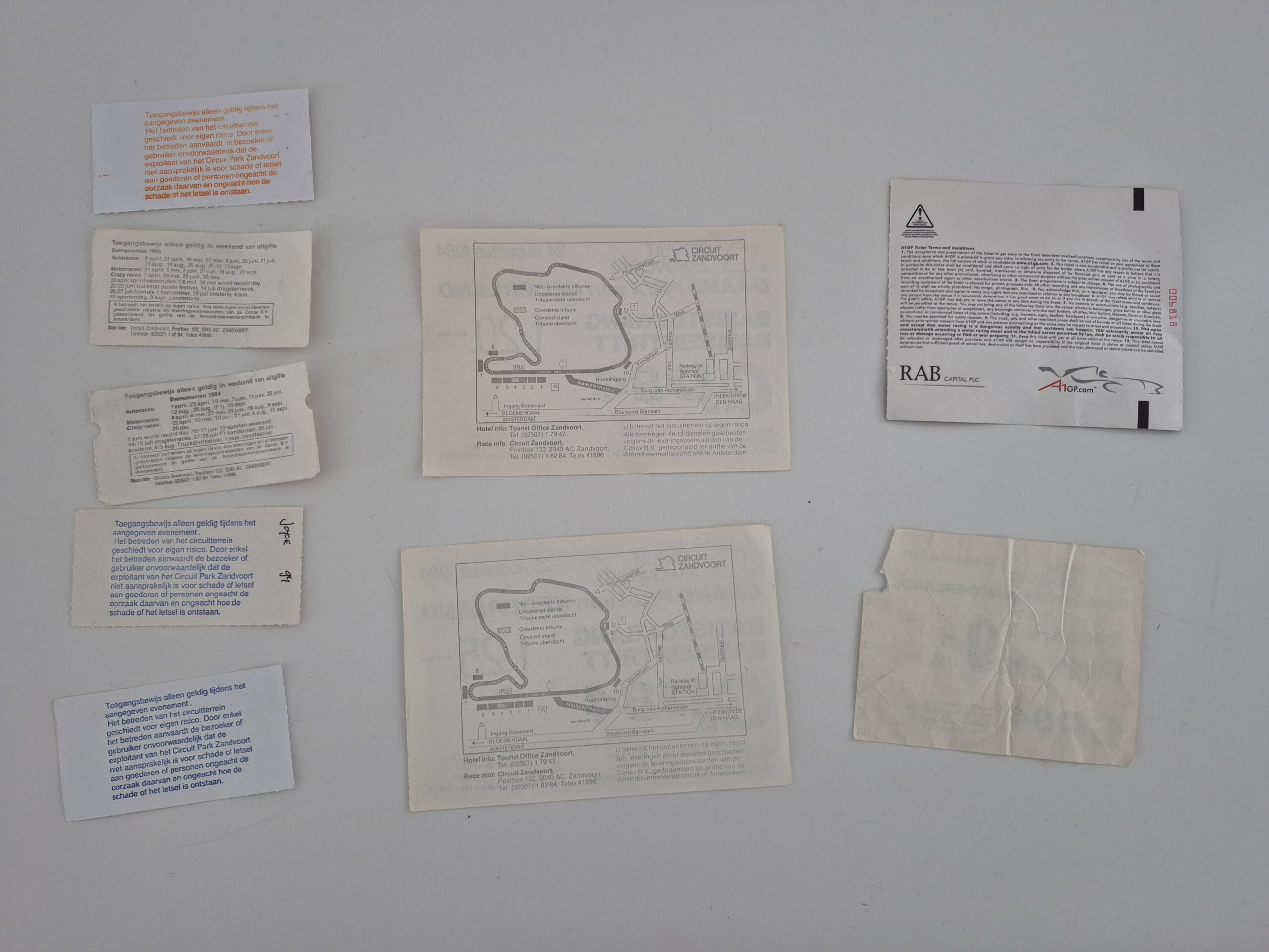 Vintage F1 entry tickets, Zandvoort GP, The Netherlands - Image 3