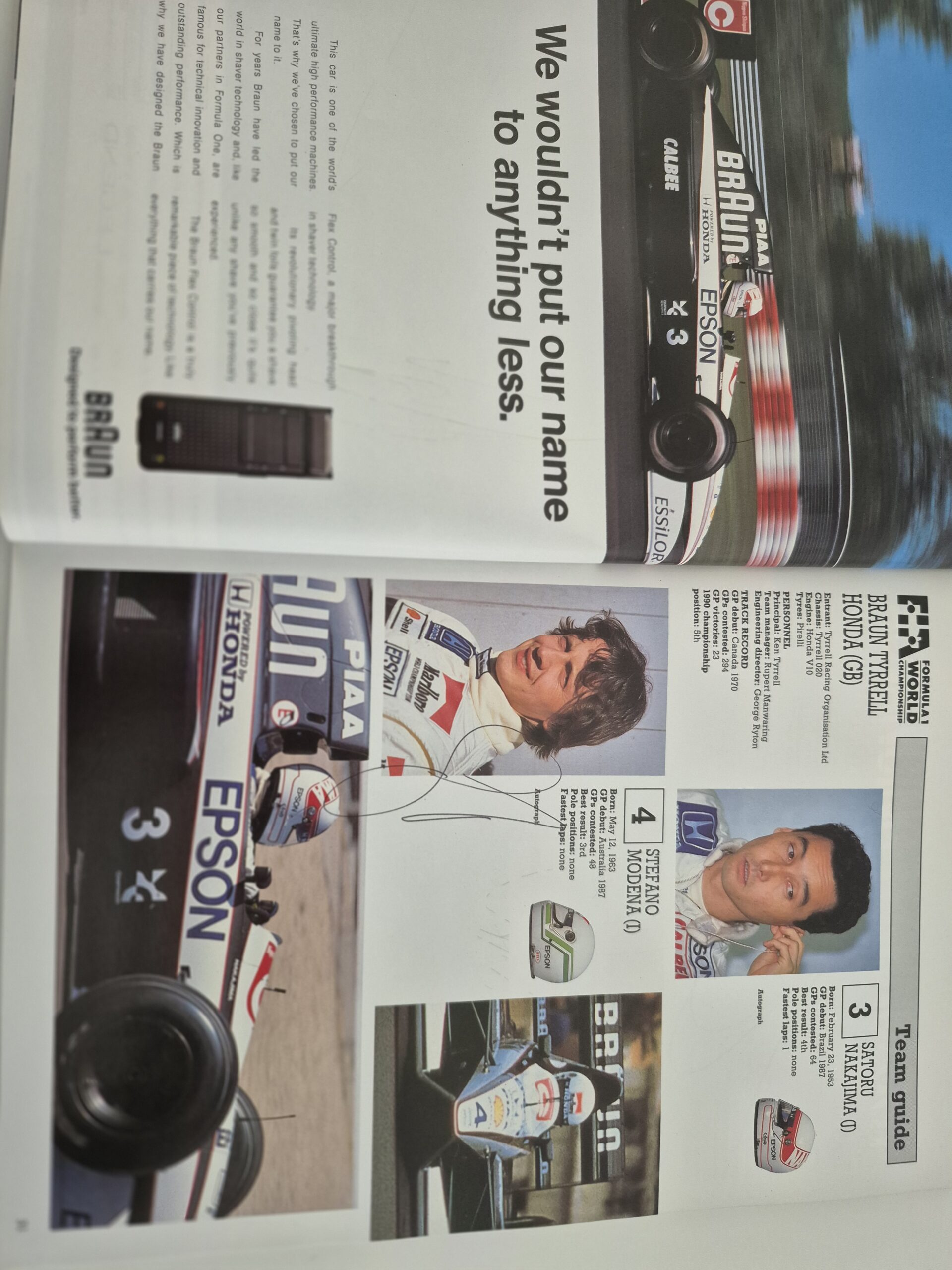 Ayrton Senna signed race programme, British GP 1991 | Multi-Signed | 4 F1 World Champions - Image 7