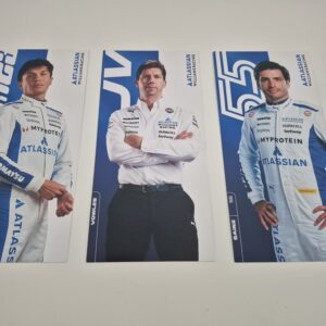 Williams F1 Team Driver Card Set – 2025 Season (Albon, Sainz, Vowles)