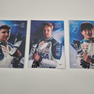 F1 Racing Bulls driver cards: Hadjar, Tsunoda, Lawson