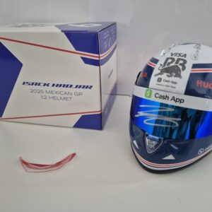 Isack Hadjar signed 1:2 Helmet – Mexican GP 2025 – Racing Bulls F1